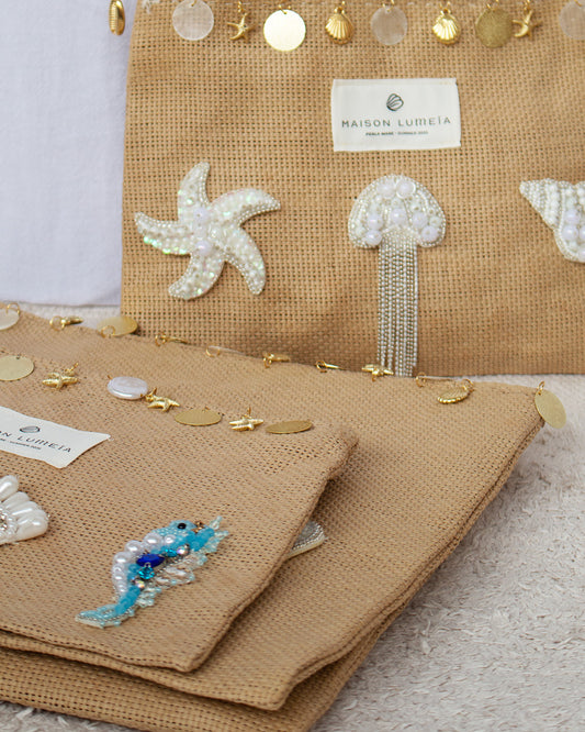 La grande pochette Perlea ✺ Blue