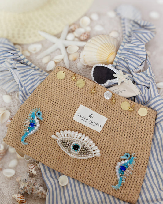 La petite pochette Perlea ✺ Blue