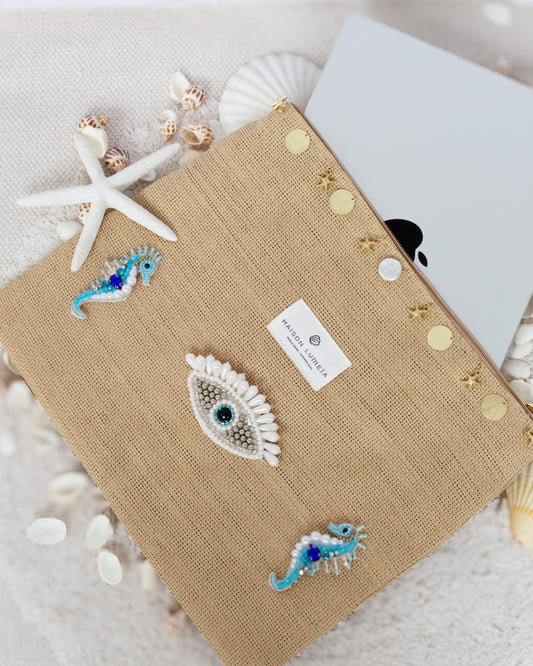 La grande pochette Perlea ✺ Blue