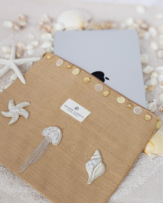 La grande pochette Perlea ✺ White